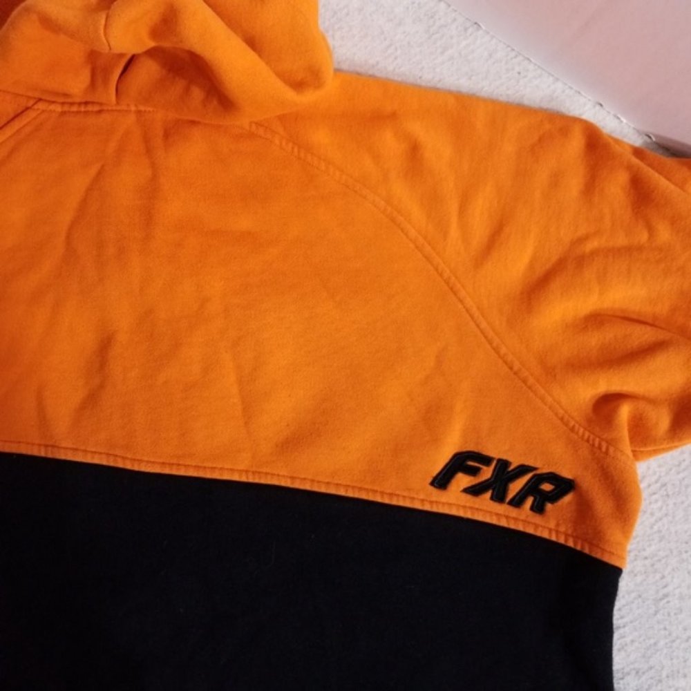 FXR Outdoor/Racing Orange & Black Zip-Up Hoodie - Picture 8 of 8